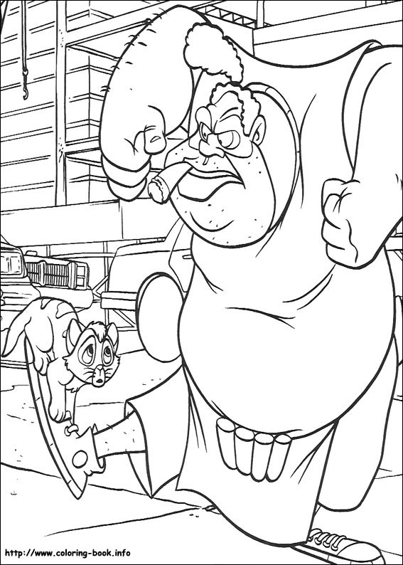 Oliver and Company coloring picture